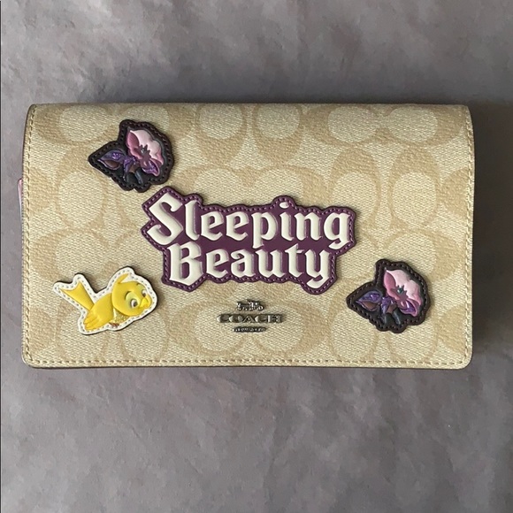BNWT COACH X DISNEY “SLEEPING BEAUTY” CROSS BODY - Picture 1 of 7